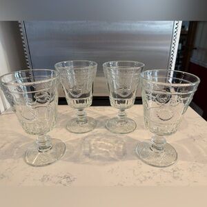 La Rochere Versailles Water Goblets - Shell Scroll- Set of 4